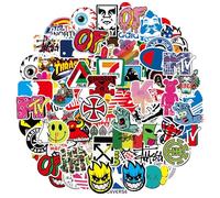 101pcs Skateboard Stickers Pack Non-Repeat Cool Sticker Pack Waterproof Reusable Vinyl Brand Stickers for Adults Teens Boys Graffiti Cars Guitar Travel Luggage Helme Furniture Bike Laptop