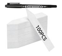 101pcs Water Resistant Plant Markers Labels and Writing Tool Set for Garden Nursery Flower Vegetable Identification Recyclable Plant Identifiers