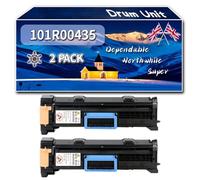 101R00435 Drum Unit Compatible for Xerox WorkCentre 5222 5225 5230 Printers, High-Definition Printing Effect with Chip, 80000 Pages (2-Pack Black)