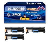 101R00435 Drum Unit Compatible for Xerox WorkCentre 5222 5225 5230 Printers, High-Definition Printing Effect with Chip, 80000 Pages (3 Pack Black)