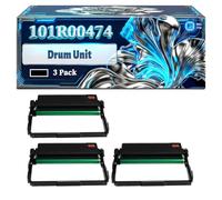 101R00474 Drum Unit Compatible for Xerox Phaser 3260DNI WorkCentre 3225 3225DNI Printers, With Chip Large Capacity 12000 Pages (3 Pack Black)