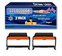101R00664 Drum Unit Compatible for Xerox B205 B210 B210 Series B215 Printers, High-Definition Printing Effect with Chip, 10000 Pages (2-Pack Black)