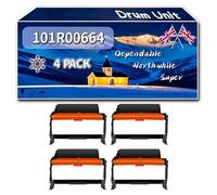 101R00664 Drum Unit Compatible for Xerox B205 B210 B210 Series B215 Printers, High-Definition Printing Effect with Chip, 10000 Pages (4 Pack Black)