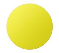 101SignCity 3.5" x 3.5" Yellow Dot Shaped Floor Sticker for Social Distancing, Marking, and Organizing - 2 Pack