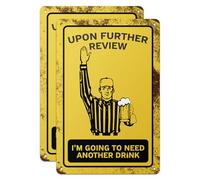101SIGNCITY - 8 x 12 inch, 2PK, Aluminum Man Cave Decoration Sign - I'm Going to Need Another Drink Sign with Protective Film