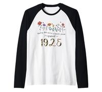 101st Birthday Making The World A Better Place Since 1925 Raglan Baseball Tee
