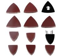 102 PCS Assorted Sanding Discs Pads Hook and Loop Sandpaper, Triangle Sanding Sheets 40/60/80/100/120/180/240 Grits for Sanding and Polishing Compatible with Mouse Detail Sander Mouse Sander Pads