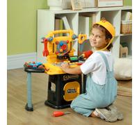 102-Piece Play Tools Toy with Electric Drill, Storage, Yellow AIYAPLAY Yellow 600mm