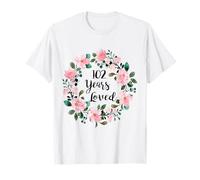 102 Years Loved Men Women 102 Years Old Cool 102nd Birthday T-Shirt