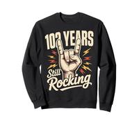 102 Years Still Rocking 102nd Birthday Funny 102 Birthday Sweatshirt