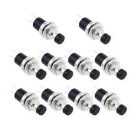 1020 Pcs Momentary Push Button On Off 1020 pcs Plastic Metal suitable for Home from modeling to DIY projects meaning they remain closed until pressed (Black 10Pcs)