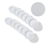 1020pcs Clear Plastic Coin Capsules with 46mm Diameter and 10 or 20 Sets of Inner Ring Gaskets 18/23/28/33/38mm for Secure Coin Collecting and Storage (20pcs)