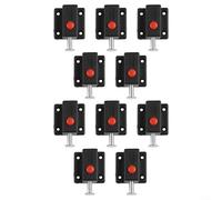 1020Pcs Lock Bolts for Doors and Cabinets, Secure Home Organizing Solutions (10pcs-Black)