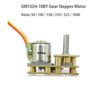 1024-10BY DC 5V 2-Phase 4-Wire Stepper electronic starter with Full Metal Gearbox 10mm Inverted ShaftModel RADIO 50 ICXLPMC(Radio 1000)