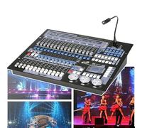 1024 Dmx 512 Dj Controller, Dj Light Controller, LCD Display, Maximum Control (96), Program Yourself, Voice Mode, Simple Interface, For Beginner, Light Shows, Party,Black