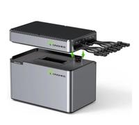 1024Wh LiFePO4 batteries and PV-HUB storage system | Balcony power plant with storage, 1600W PV solar input, 2 MPPT controllers, IP65, app control, Wi-Fi/BT, plug & play