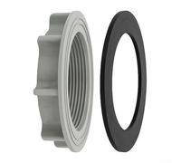 10255 10256 Adapter For Intex Pool Threaded Strainer Connector Leak-Resistant Plastic Efficient Flow Easy Side-Mount Installation Compatible With Above Ground Pools(B)
