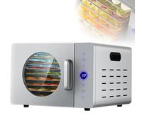 1025W Stainless Steel Dehydrator, Freeze Dryer Machine, Accommodates 8 Layers, Intelligent Control Panel, Temperature Control 30-90°C, 24-hour Timer Setting, for Fruits, Vegetables, Jerky, Herbs