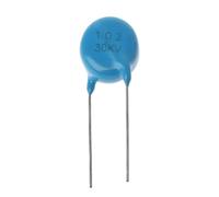 102K 30KV high voltage capacitor 0.001UF 1NF straight plug 30000V blue round CZAOINCU(102 30kv 1pcs)