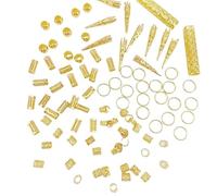 102lots Versatiles Hair Ornaments Daily Wear Hair Enhancements Gold Hair Rings