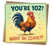 102nd Birthday Card for Her, Funny Design