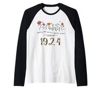 102nd Birthday Making The World A Better Place Since 1924 Raglan Baseball Tee