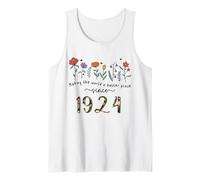 102nd Birthday Making The World A Better Place Since 1924 Tank Top