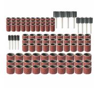 102pcs 120 Grit Sanding Drum Kit With 1/2 3/8 1/4 Inch Sanding Mandrels Fit Dremel Rotary Tools