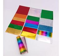 102pcs 17 Color Hot Foil Paper for Handmade Card Making