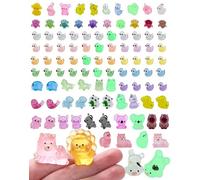 102PCS Mini Resin Animals, 50 Styles Tiny Resin Glow In The Dark Animals