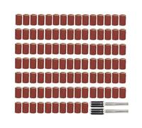 102Pcs Sanding Drums Drum Sander for Drill Sanding Band Sleeves with Drum Mandrels for Rotary Abrasive Tool Grinding Tools Set