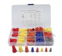 102pcs Spring Insert Screw Terminals Assortment | Tool-free Installation, Firm Insulated Connections, Cone-Shaped Springs, for Electricians Handling Household Circuits