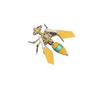 102PCS Steampunk Worker Bee B 3D Metal Puzzle for Adults, Mechanical Insect Model Kit, DIY Creative Trend Toy Display Piece