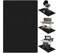 102x152cm Heavy Duty Fire Pit Mat, Large Heatproof Outdoor Grill Protector, Fireproof & Waterproof Reusable Protection Pad for Decking, Heat & Water Resistant Mat for Deck,Garden,Patio,Floor,Camping