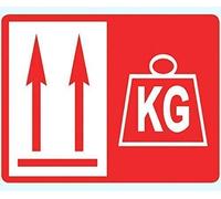 103 x 80mm Packing Stickers - This Way Up/Fragile or This Way Up/Heavy (500)