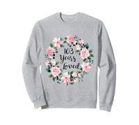 103 Years Loved Men Women 103 Years Old Cool 103rd Birthday Sweatshirt