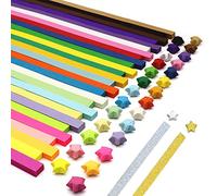 1030 Sheets Color Star Origami, 40 Sheets Twinkling Star Origami, DIY Lucky Handmade Folding Paper Strips