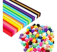 1030 Sheets Origami Star Paper Double Sided Paper Star Strips Solid Color Lucky Stars Decoration Papers for DIY Hand Art Crafts