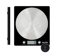 1036 BKSSDR Electronic Kitchen Scale - Digital Baking Scale with 5kg Capacity, Food Weighing Scale with Stainless Steel Disc Platform, LCD Display,
