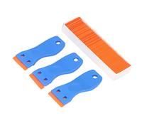 103Pcs Blade Scraper Tool Set, Decal Sticker Paint Remover for Auto Window Glass with Ergonomic Handle, Non Slip Blades for Stickers Labels Glue Removal, Scratch Resi