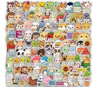 103PCS Emotional Support Animal Stickers, Affirmation Sticker Pack with Positive Quotes for Adults and Kids, Waterproof Vinyl Stickers for Water Bottles, Laptops, Phones and Personal Items