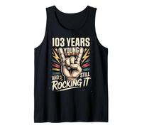 103rd Birthday Rock Funny Birthday 103 Years Rock'n'Roll Tank Top