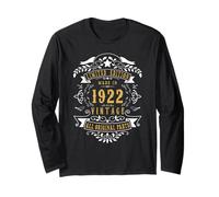 103rd Birthday Women 103 Year Old Men Born 1922 103 Birthday Long Sleeve T-Shirt
