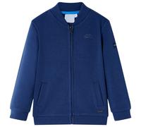 Kids' Sweatshirt with Zip Children Long Sleeves Pullover Clothes Top Navy vidaXL
