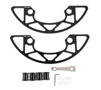 104 BCD Chainring Guard 34-36T | Aluminum Alloy Mountain Chain Protector | Helps Avoid Scratches & Damage from Rocks/Trail Debris | Easy Installation, Lightweight Cover (Black)