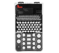 104 Grids Portable Battery Organizer, Battery Storage Box, Carrying Case Holder with Battery Tester, with Accurately Captures AA, AAA, C, D, and 9V Battery Readings