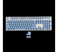 104 Key SA Profile ANSI ISO Double Shot Shine Through PBT Ball Shape Keycaps Suitable for Standard MX 104 87 61 Keyboard (Blue)