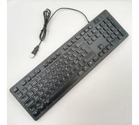 104 Keys Office Keyboard, German/French/Spanish/Italian/Arabic/Swedish/Russian/Portuguese Keyboard, USB Port, Ultra Slim and Quiet, Well Layout of Keys,IT-Black