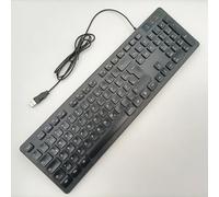 104 Keys Office Keyboard, German/French/Spanish/Italian/Arabic/Swedish/Russian/Portuguese Keyboard, USB Port, Ultra Slim and Quiet, Well Layout of Keys,GER-Black