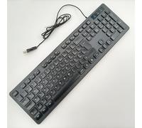 104 Keys Office Keyboard, German/French/Spanish/Italian/Arabic/Swedish/Russian/Portuguese Keyboard, USB Port, Ultra Slim and Quiet, Well Layout of Keys,PT-Black